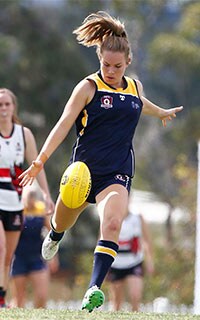 kscott300.jpg Krystal Scott's transition from tennis to football has been a stunning success - AFLW